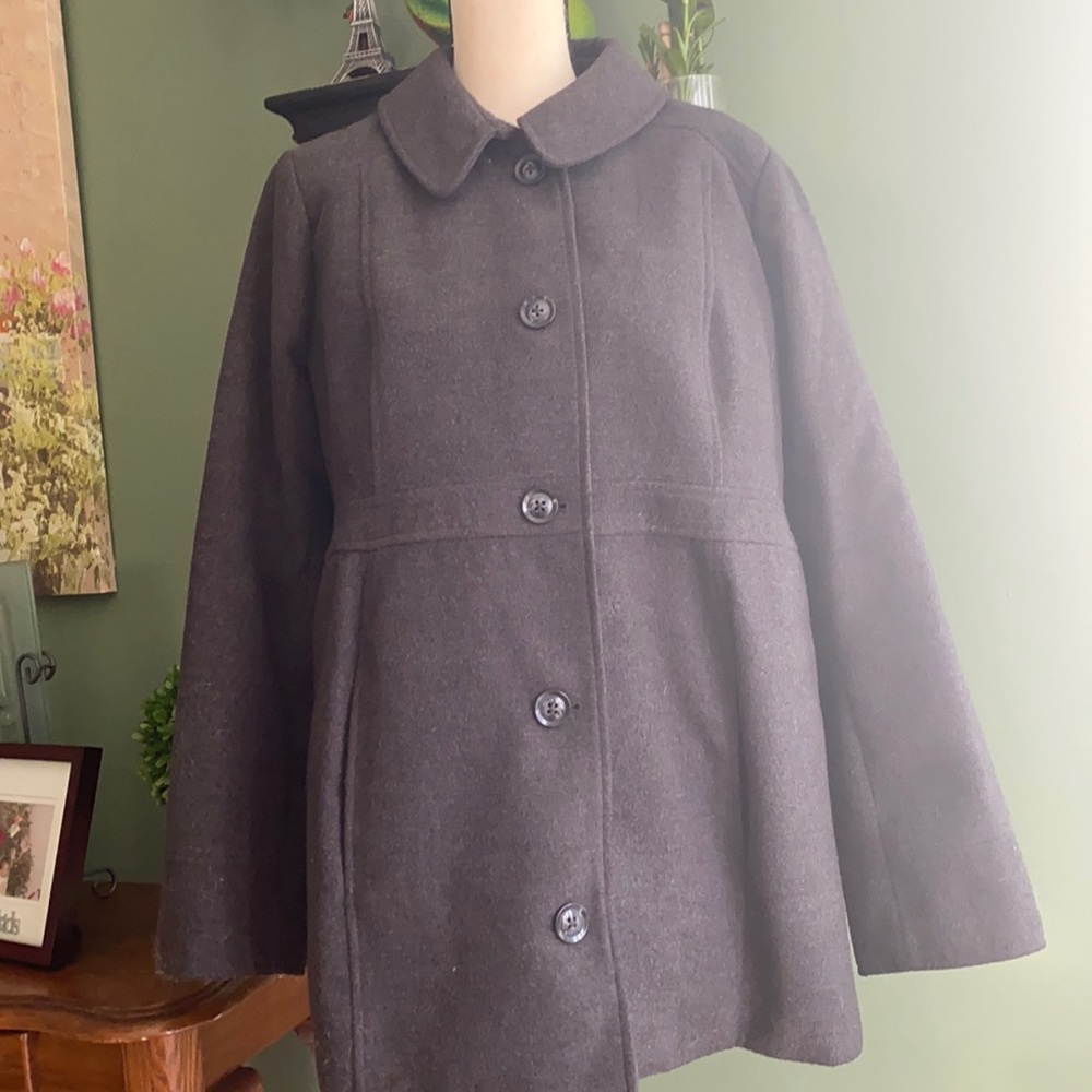 MOTHERHOOD | Charcoal Maternity Coat jacket Size L